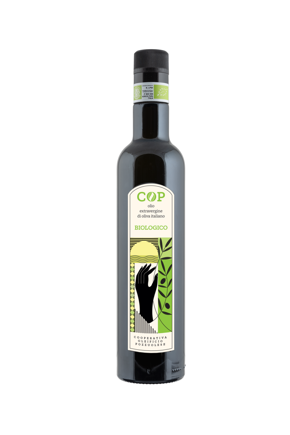 olio Extravergine di oliva italiano in bottiglia da 0.5 l Biologico